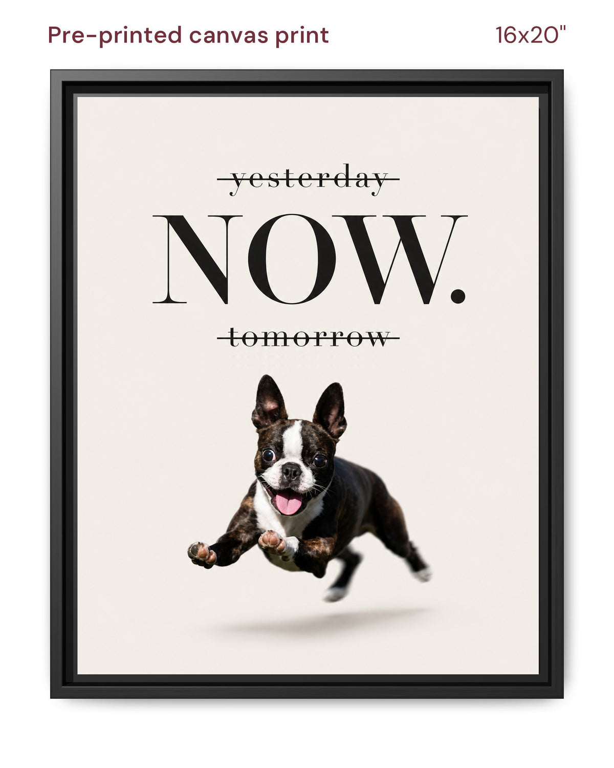 Canvas Print 16x20 Framed Black