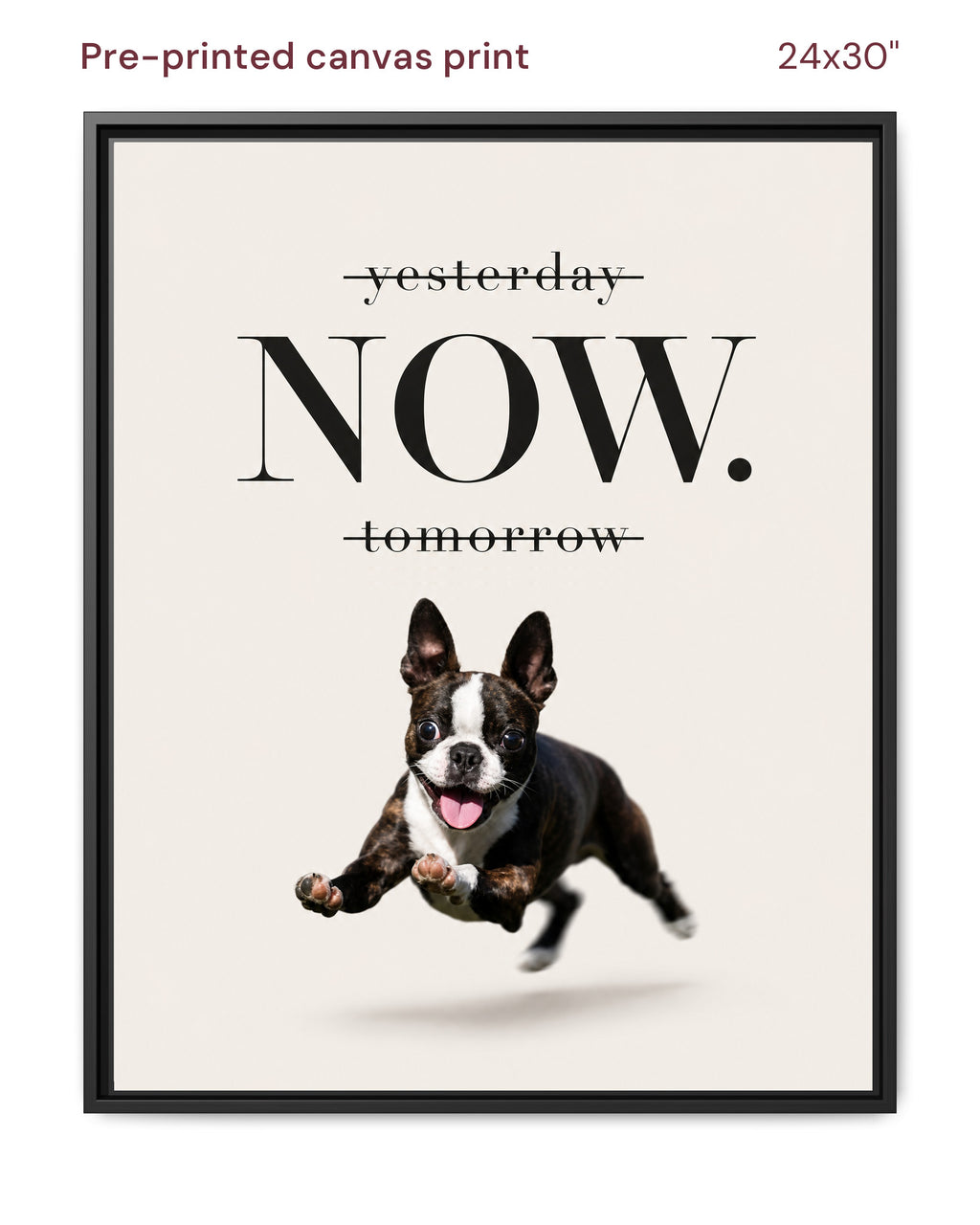 Canvas Print 24x30 Framed Black