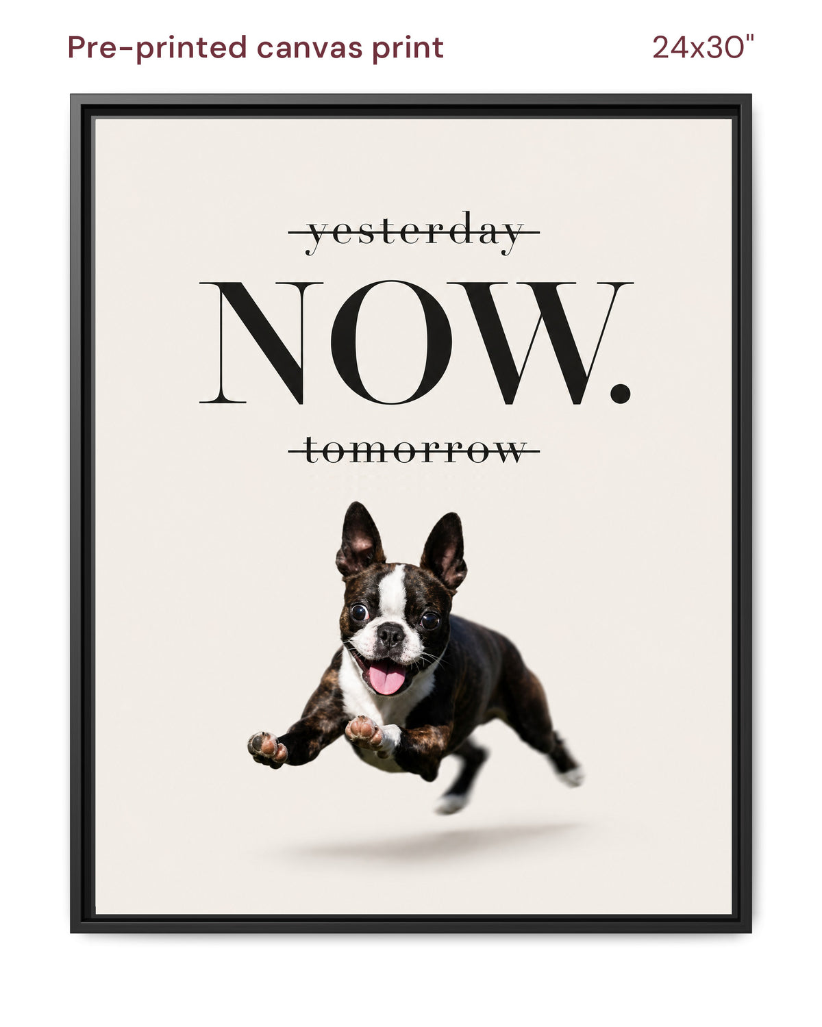 Canvas Print 24x30 Framed Black
