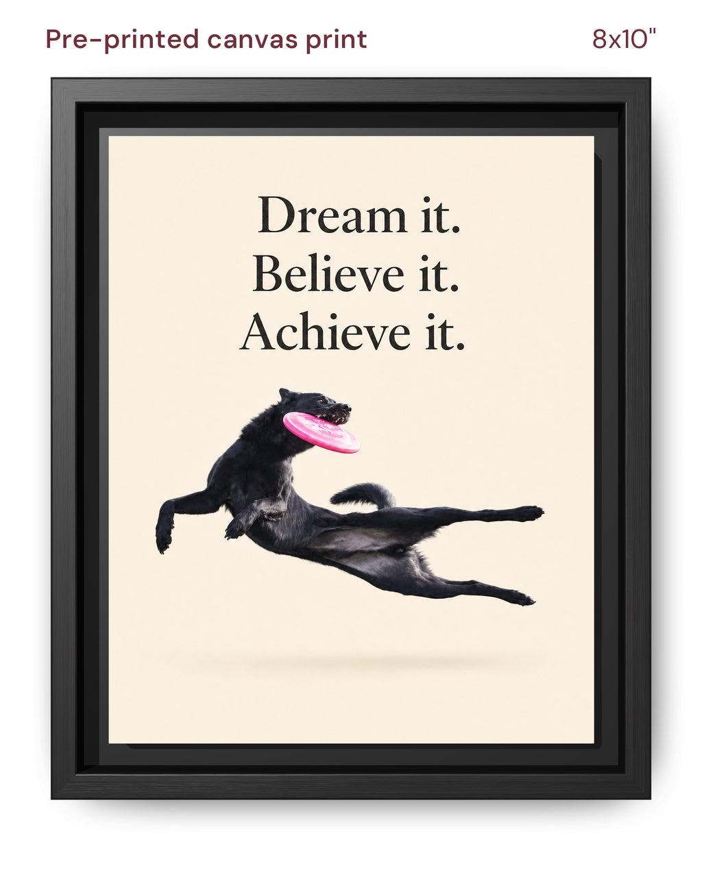 Canvas Print 8x10 Framed Black