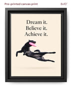 Canvas Print 8x10 Framed Black