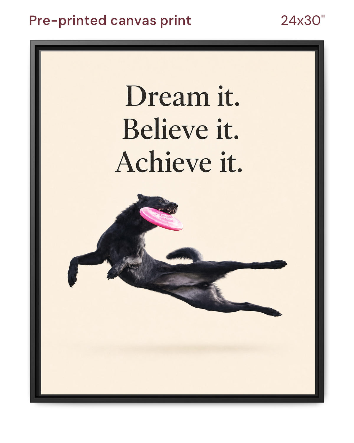 Canvas Print 24x30 Framed Black