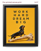 Canvas Print 8x10 Framed Black