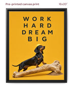 Canvas Print 16x20 Framed Black