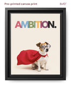 Canvas Print 8x10 Framed Black