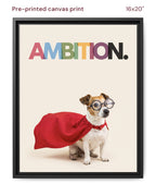 Canvas Print 16x20 Framed Black