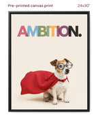Canvas Print 24x30 Framed Black