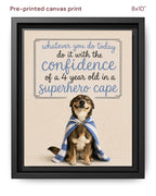 Canvas Print 8x10 Framed Black